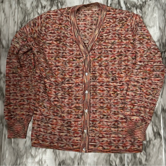 Vtg Camela Pink Wool Blend Button Down Cardigan Sz 36 English Countryside Granny - Picture 3 of 12